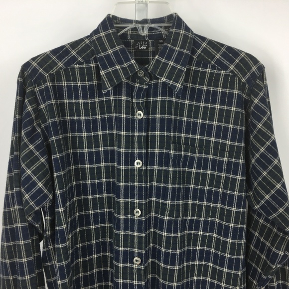 Riveted Lee Women Size 14 Plaid Button Top - Picture 2 of 7